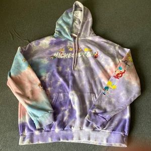 Nickelodeon XL Mens tie dye sweatshirt.